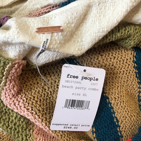 Free People Beach Party Fringe Cardigan Sweater - Picture 4 of 6